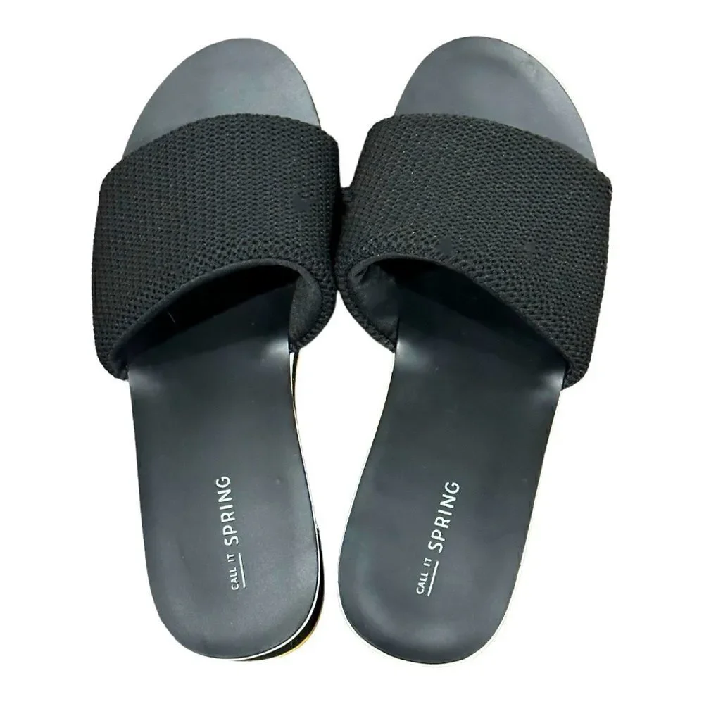 Call It Spring Larelasien Platform Slide Sandals in the Size 9 - Picture 3 of 9